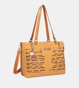 Geanta Tote Dama Anekke Nature Pachamama Ochre Large | 0134986-BD