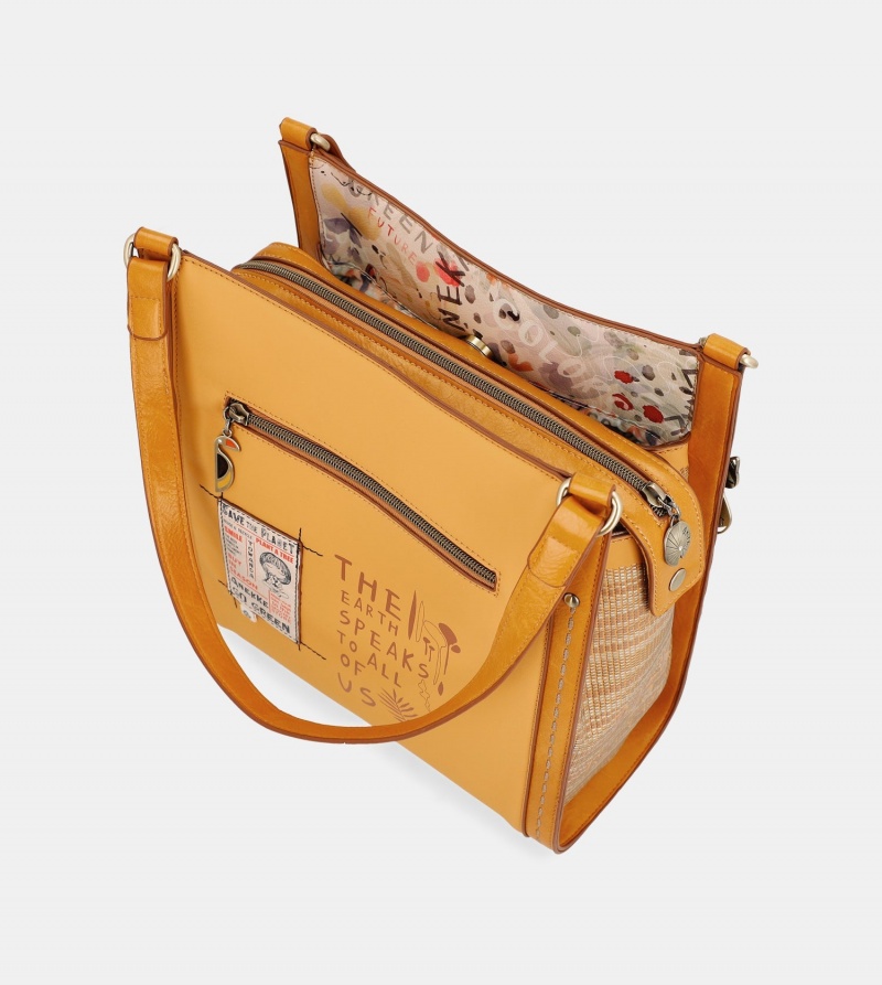 Geanta Crossbody Dama Anekke Nature Pachamama Ochre | 5794612-NX