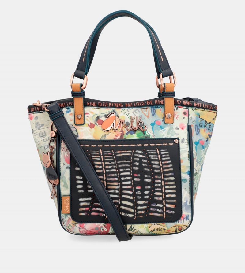 Geanta Tote Dama Anekke Nature Pachamama Printed | 7956023-UF