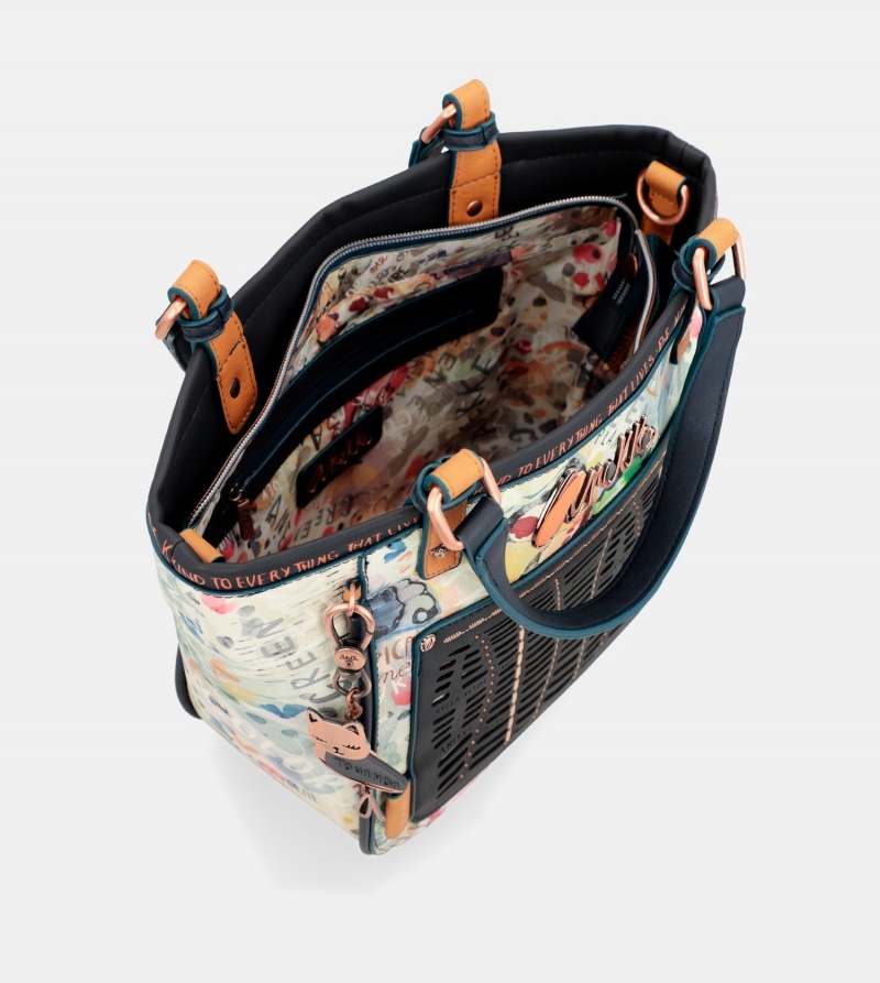 Geanta Tote Dama Anekke Nature Pachamama Printed | 7956023-UF