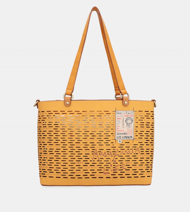 Geanta Tote Dama Anekke Nature Pachamama Ochre Large | 0134986-BD