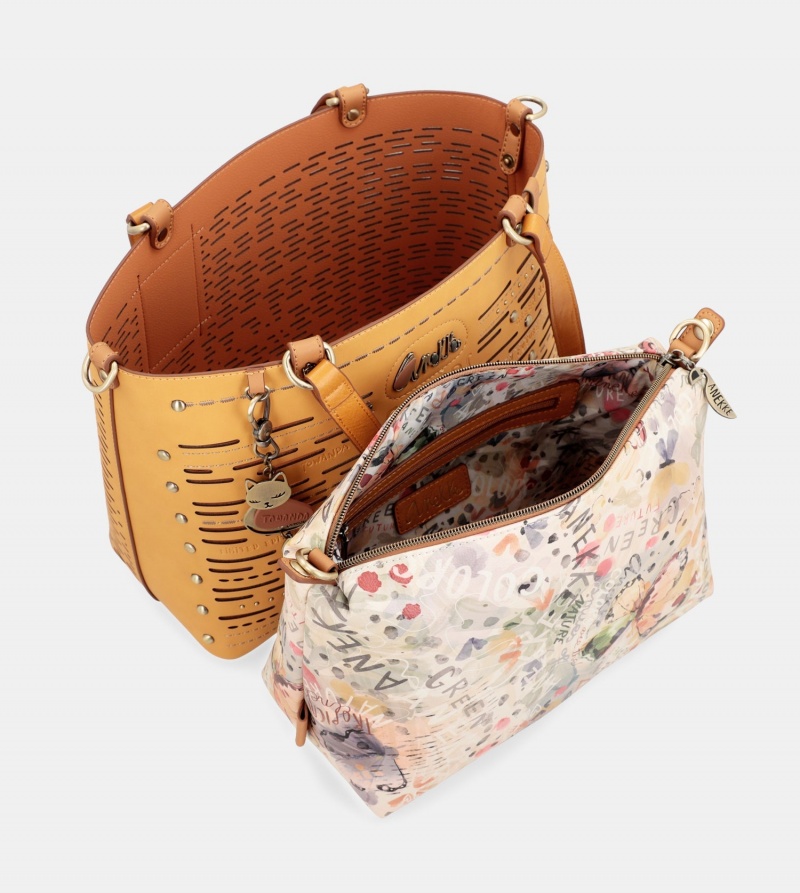 Geanta Tote Dama Anekke Nature Pachamama Ochre Large | 0134986-BD