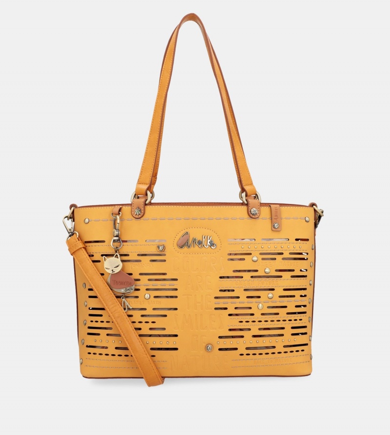 Geanta Tote Dama Anekke Nature Pachamama Ochre Large | 0134986-BD