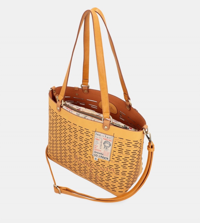 Geanta Tote Dama Anekke Nature Pachamama Ochre Large | 0134986-BD