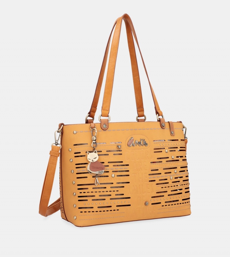 Geanta Tote Dama Anekke Nature Pachamama Ochre Large | 0134986-BD